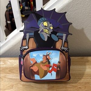 Yzma/Emperors New Groove Purple and Brown Backpack with Cartoon Design
